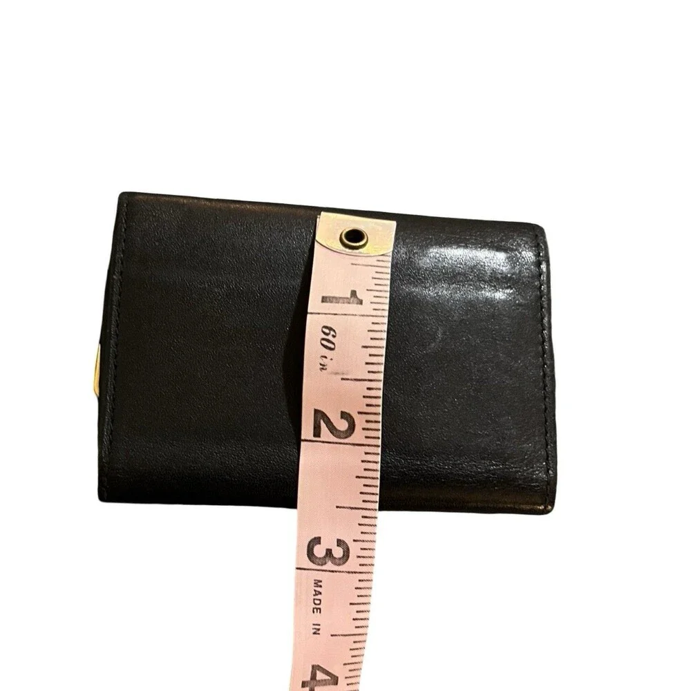 Dunhill Black Leather key card case women's mens
